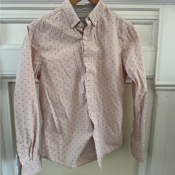 Denim & Flower Pink Patterned Button Down Shirt - Picture 1 of 3